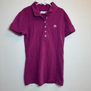 Aeropostale A87 Purple Short Sleeve Polo Shirt Youth Girls Small Casual Stretch